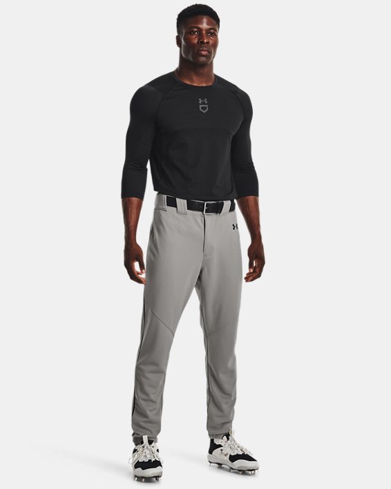 Men's UA Utility Piped Baseball Pants, Gray, pdpMainDesktop image number 2
